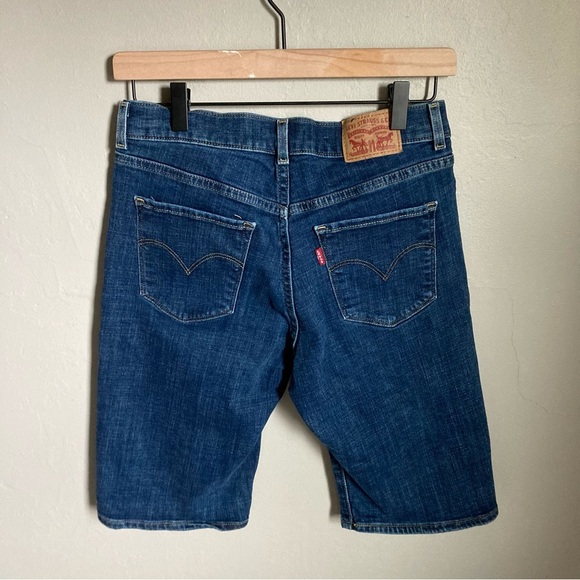 Levi’s Dark Wash Bermuda Shorts Size 27 - Picture 2 of 4